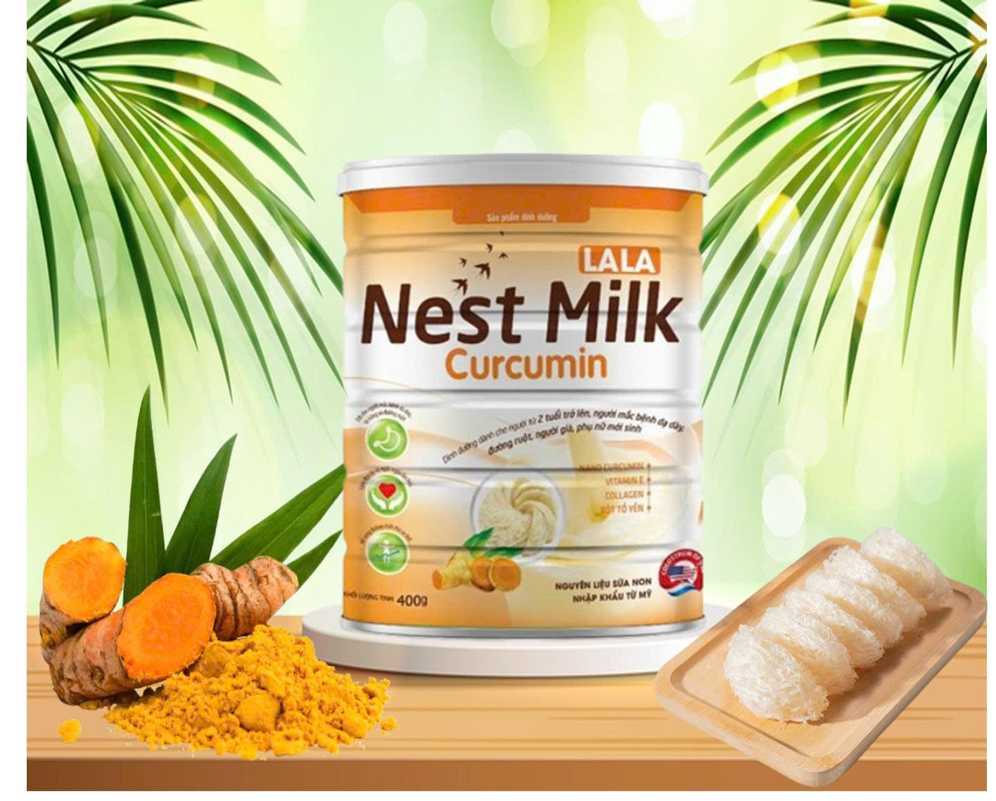 LALA NEST MILK CURCUMIN